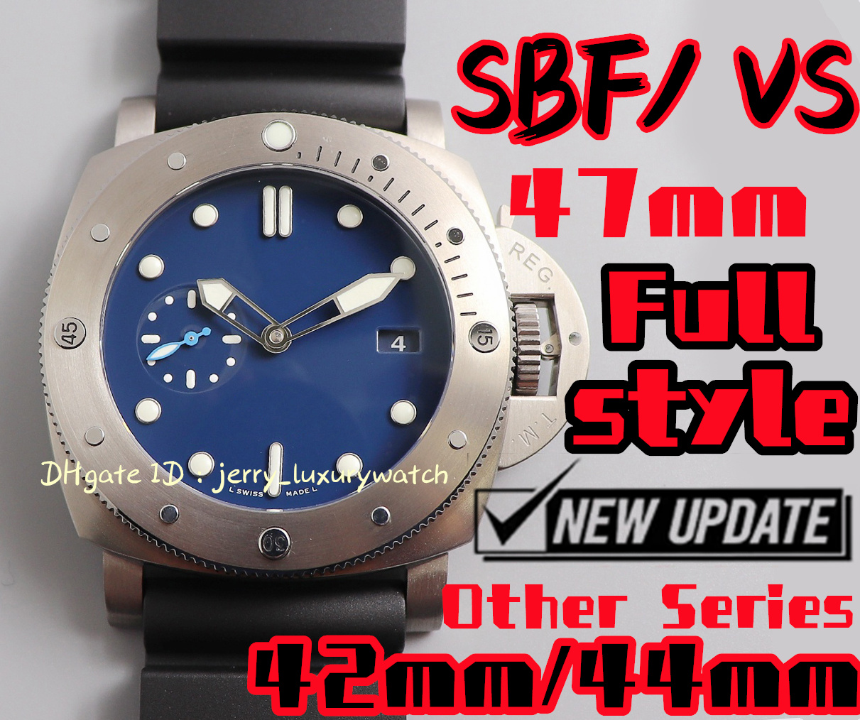 SBF / VS Luxury men's watch Pam692 , 47mm all series all styles, exclusive P90 movement, there are 42, 44mm other models, 316L fine steel, Only box.no watch
SBF / VS Luxury men's watch Pam692 , 47mm all series all styles, exclusive P90 movement, there are 42, 44mm other models, 316L fine steel, Only box.no watch