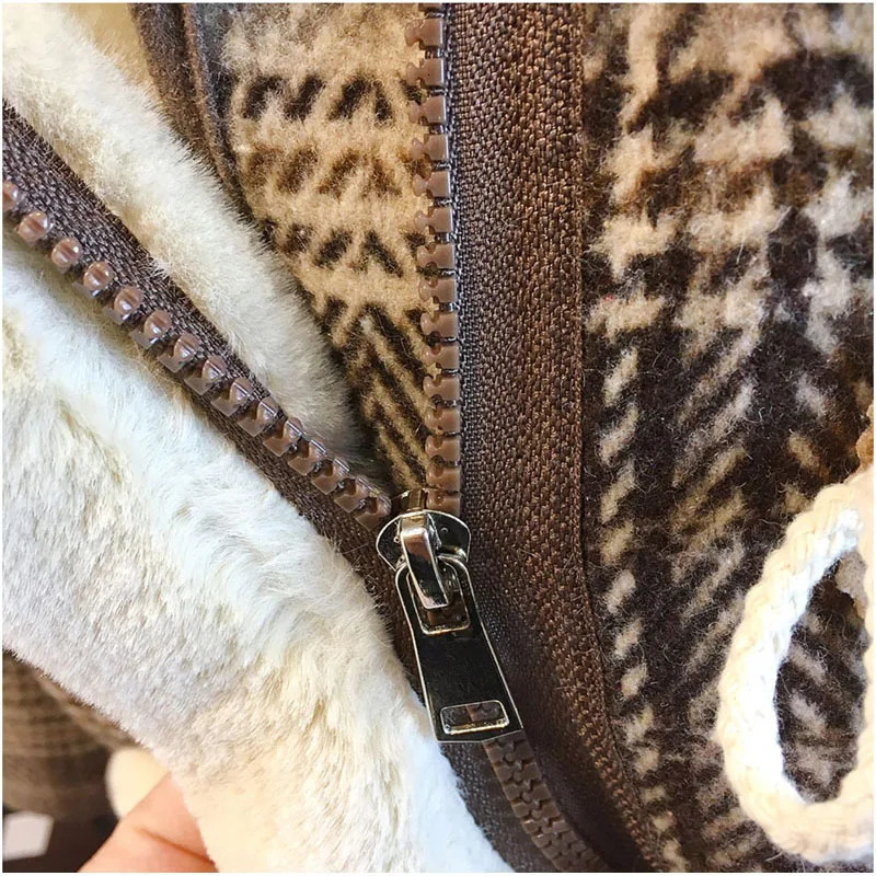 Jackets Children s Jacket Woolen Coat for Boy Baby Girls Snowsuit Kids Hooded Velvet Insulated Clothes Mid Length Plaid Windbreaker 231124
