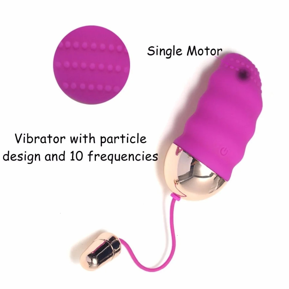 EggsBullets USB Charging 10 Speed Remote Control Wireless Vibrating Love Egg Vibrator Sex Toy For Women Erotic Vagina Vibro Panties Pink 231124