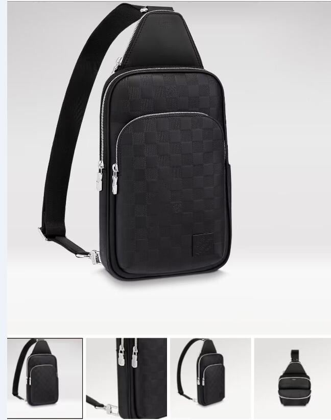 Avenue Sling Bag Mens 10A High quality Designer Genuine Leather Shoulder Bags Mans Designers Cross Body Purse Wallet Hobos Handbag Belt Bag Bumbag Waist bag Embossed, #1 black grid 46344
Avenue Sling Bag Mens 10A High quality Designer Genuine Leather Shoulder Bags Mans Designers Cross Body Purse Wallet Hobos Handbag Belt Bag Bumbag Waist bag Embossed, #1 black grid 46344
