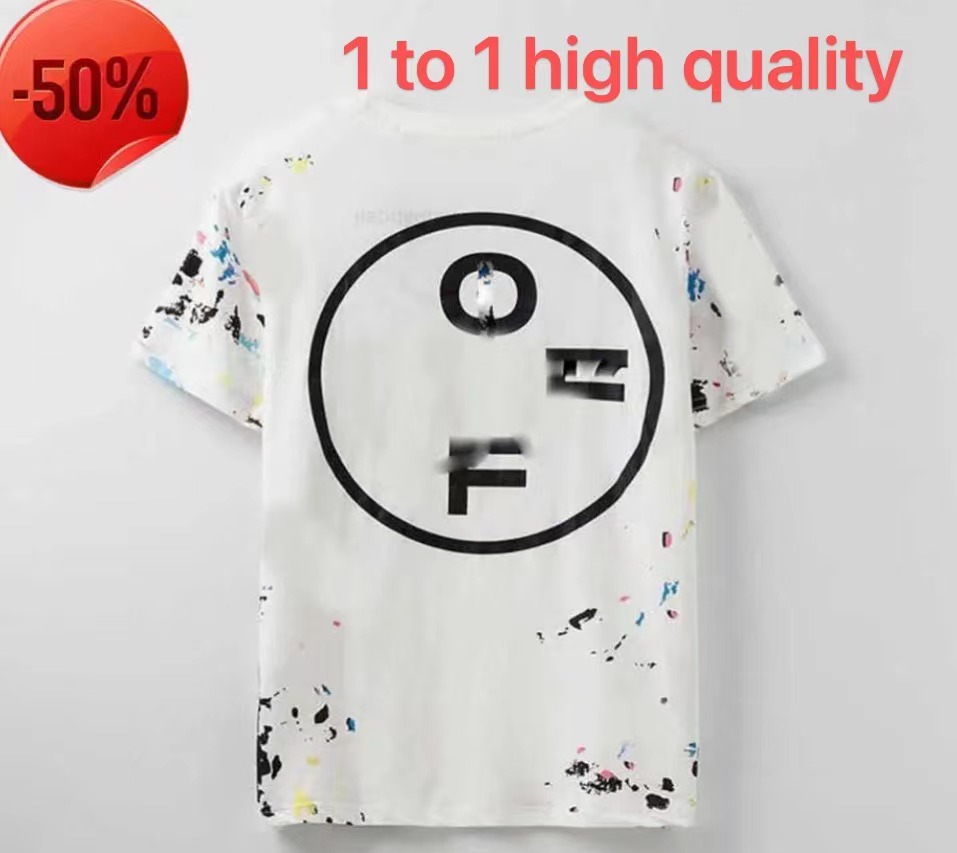 2023 OFFs Fireworks and Women's Summer white Short Sleeve T-shirt Loose Mens Womens Designers 179q8, Black
2023 OFFs Fireworks and Women's Summer white Short Sleeve T-shirt Loose Mens Womens Designers 179q8, Black
