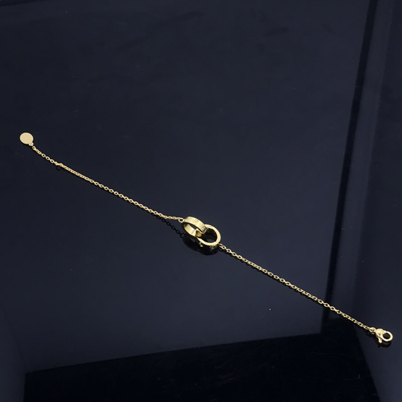 Ladis Luxury Fashion Brand C Hand Rope Bracelet Bangle Small Double Ring Titanium Steel 18k Rose Gold Womens Love Couple Bracelets 2304263BF
Ladis Luxury Fashion Brand C Hand Rope Bracelet Bangle Small Double Ring Titanium Steel 18k Rose Gold Womens Love Couple Bracelets 2304263BF