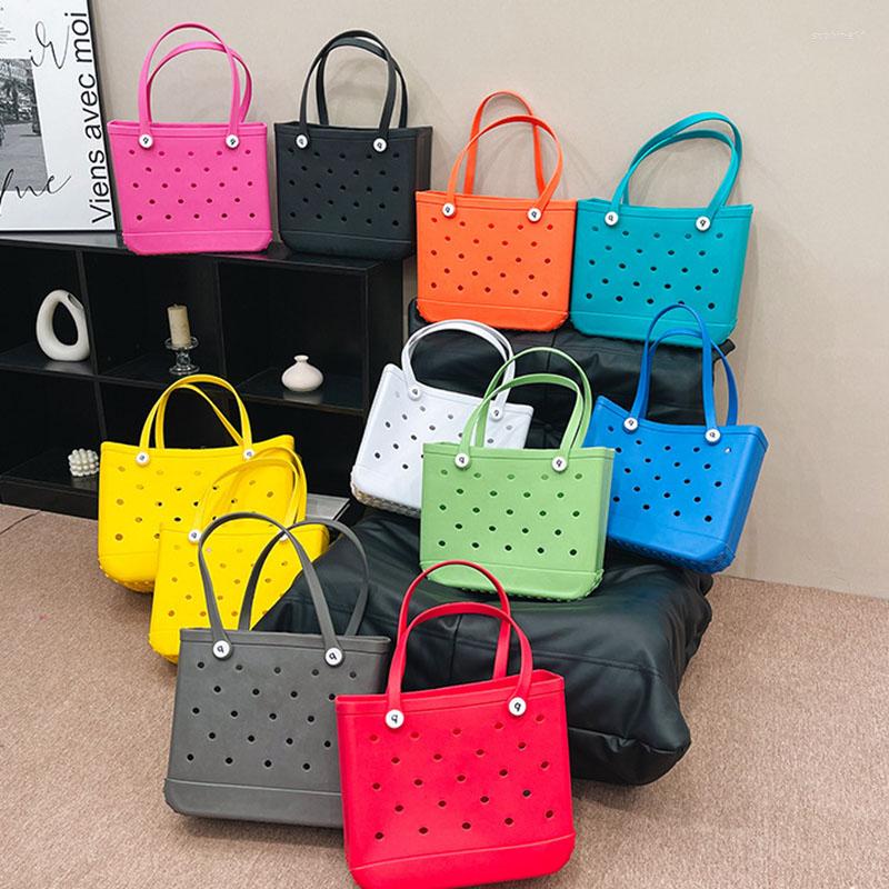 Storage Bags Summer EVA Beach Bag BOGG Large Totebag Fashion Travel Waterproof Rubber Handbag Soft Silicone Swimming Organizer
Storage Bags Summer EVA Beach Bag BOGG Large Totebag Fashion Travel Waterproof Rubber Handbag Soft Silicone Swimming Organizer