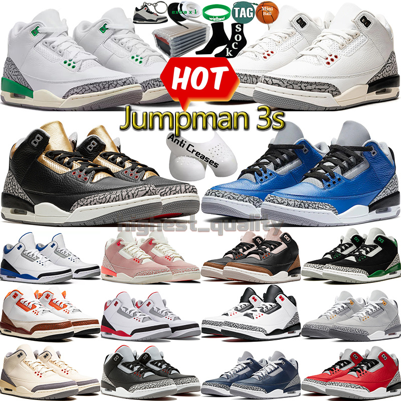 3 Basketball Shoes for Men Women 3s Lucky Green Pine Black White Cement Reimagined Racer Blue Fire Red Desert Elephant Mens Womens Trainers Outdoor Sports Sneakers, Color-32
3 Basketball Shoes for Men Women 3s Lucky Green Pine Black White Cement Reimagined Racer Blue Fire Red Desert Elephant Mens Womens Trainers Outdoor Sports Sneakers, Color-32