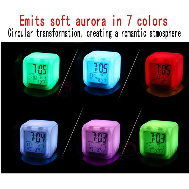 Desk Table Clocks Halloween Gift Stranger Things LED Digital Alarm Clock Multifunction Glowing Christmas Gifts Desktop Decoration 231124