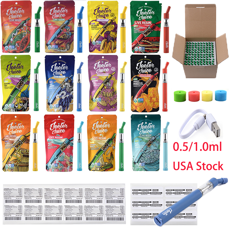 USA Stock Jeeter Juice Disposable Vape 1ml Empty Disposable Device Pods 180mAh Battery With Bottom USB Connectors Starter Kits 10 Strains E Cigarettes 
USA Stock Jeeter Juice Disposable Vape 1ml Empty Disposable Device Pods 180mAh Battery With Bottom USB Connectors Starter Kits 10 Strains E Cigarettes