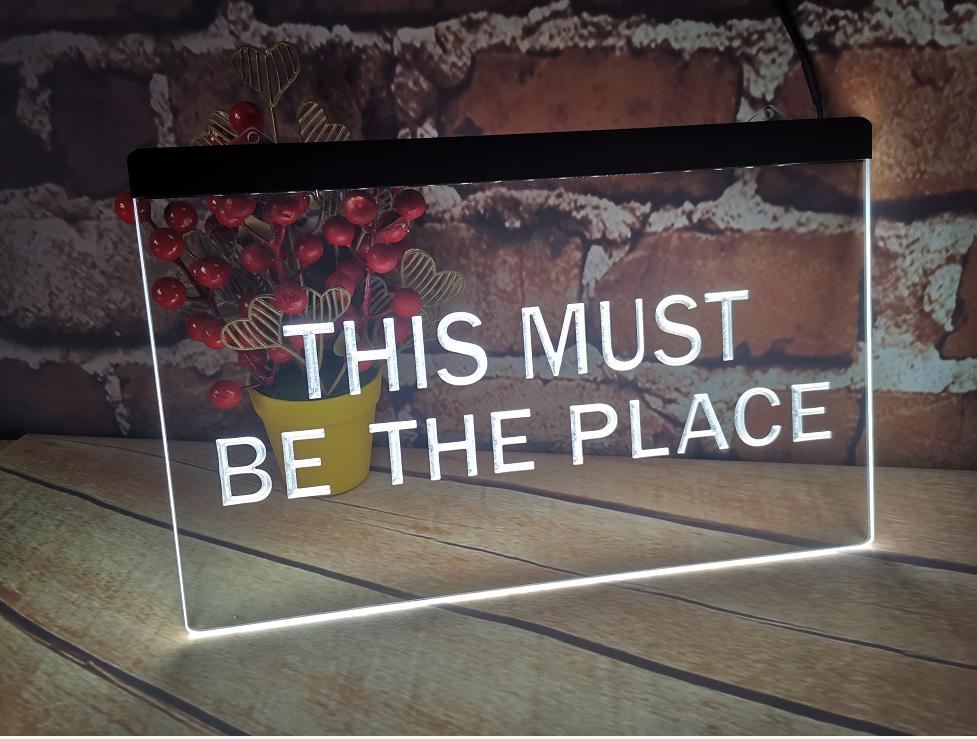 This Must Be The Place LED Neon Sign Home Decor New Year Wall Wedding Bedroom 3D Night Light
This Must Be The Place LED Neon Sign Home Decor New Year Wall Wedding Bedroom 3D Night Light