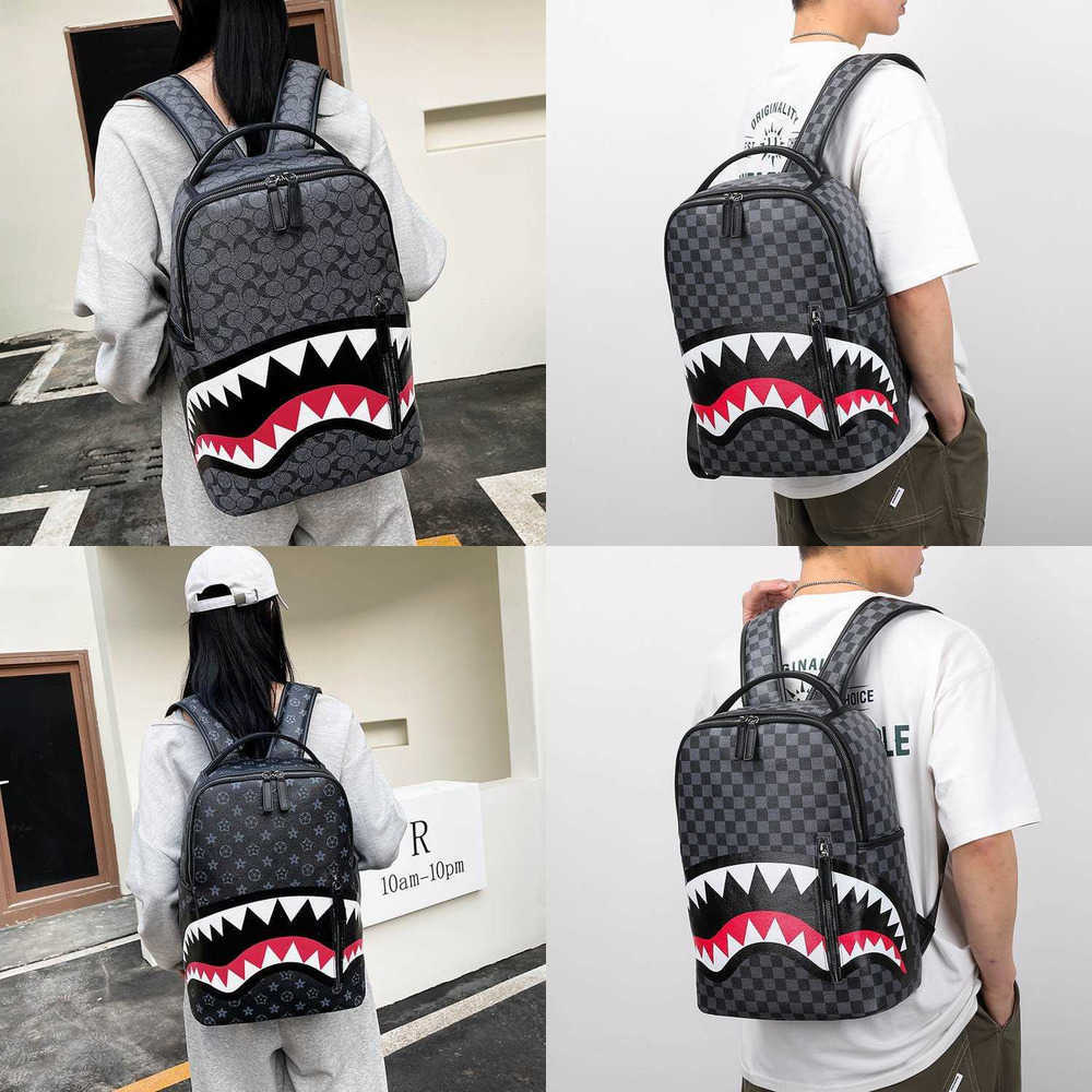 Men's outdoor Backpack Travel Bag Fashion Lattice Backpack Student Schoolbag Large Capacity Shark Bag Street Trend Man 230420, Checkered
Men's outdoor Backpack Travel Bag Fashion Lattice Backpack Student Schoolbag Large Capacity Shark Bag Street Trend Man 230420, Checkered