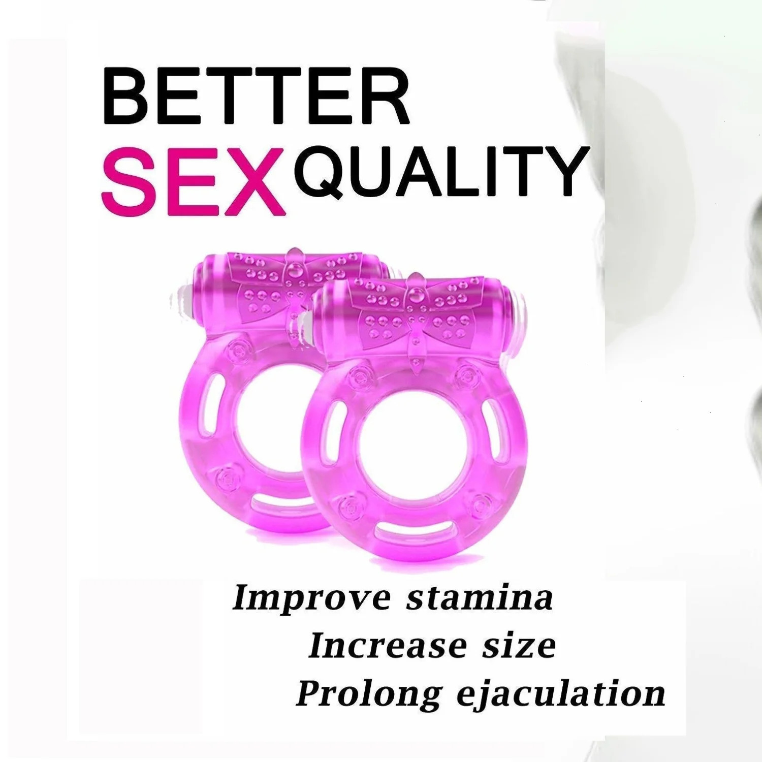 Cockrings Vibrating Clitoral Stimulator Strong Penis Erect Cock Ring Cage Erection Enhance Sex Ability Product Toys For Men Couple 231124