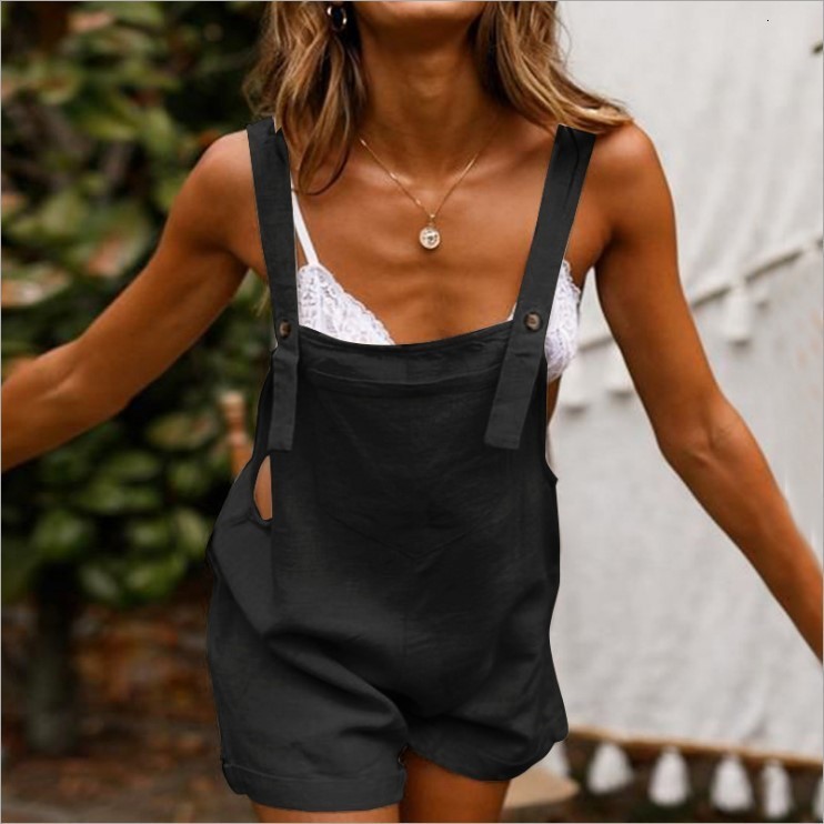 Women's Jumpsuits Rompers Womens Overalls Loose Dungarees Ladies Cami Romper Playsuit Jumpsuit Jenner Nicki Minaj Women Lace Up Jumpsuit S-5XL 23