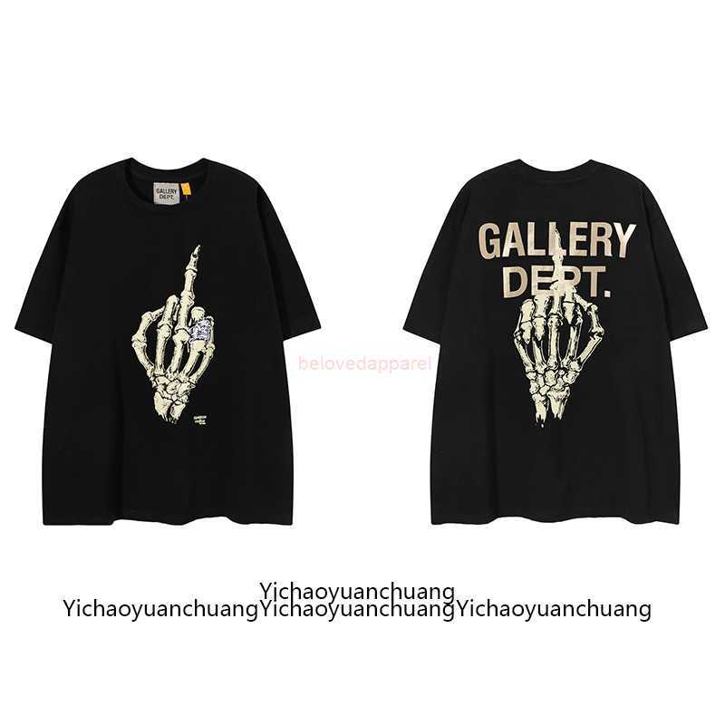 Fashion Designer Clothing Galleryes Depts Tees Tshirt Skeleton Hand Print Gold Stamped Letter Beautiful Loose Hip Hop Men's Women's T-shirt Summer, Black
Fashion Designer Clothing Galleryes Depts Tees Tshirt Skeleton Hand Print Gold Stamped Letter Beautiful Loose Hip Hop Men's Women's T-shirt Summer, Black