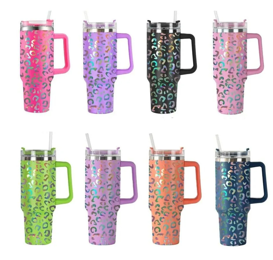 1PC Mugs 40oz Ombre Gradient Shimmer Holographic Leopard Glitter Mugs Blank Sublimation Tumbler with Handle and Straw, Multi-color
1PC Mugs 40oz Ombre Gradient Shimmer Holographic Leopard Glitter Mugs Blank Sublimation Tumbler with Handle and Straw, Multi-color