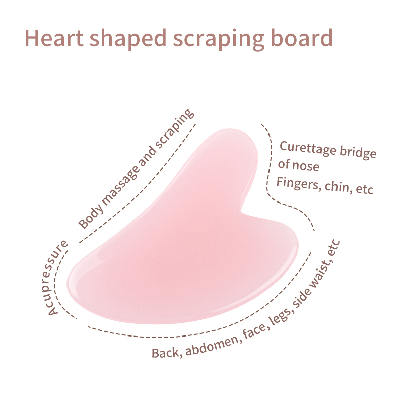 Face Massager Gua Sha Roller for face Neck Eye Resin Beauty Skin Care Guasha Scraping Board Muscle Relaxing Body Tools 230425