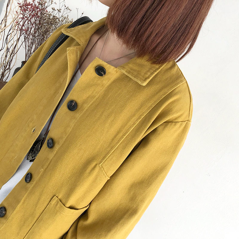 Women's Jackets Cotton long-sleeved short jacket spring and autumn literary solid color Korean version of loose age reduction cardigan 230426