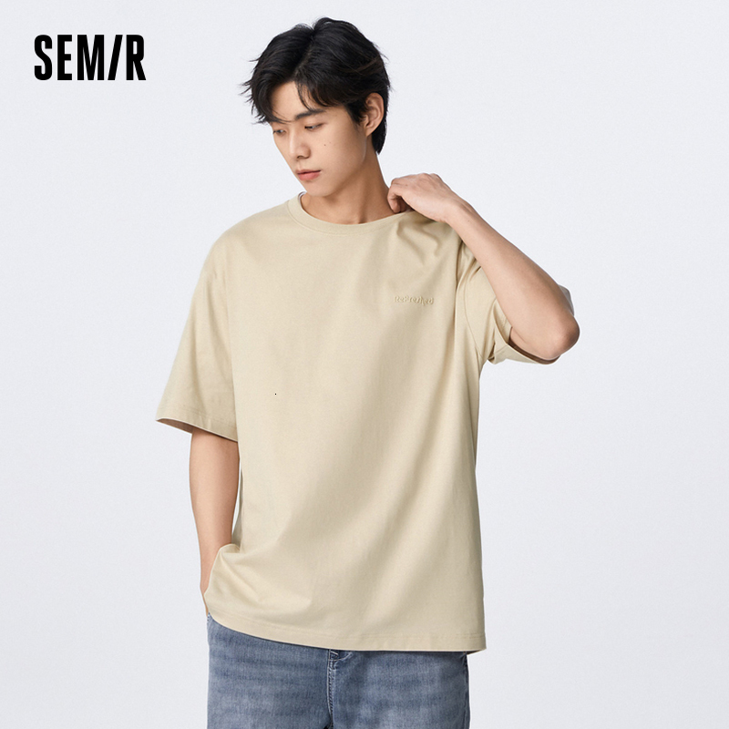 Men's T-Shirts Semir Short Sleeve T Shirt For Men Summer Couple Letter Printing Daily Casual Comfortable Cotton Top 230426