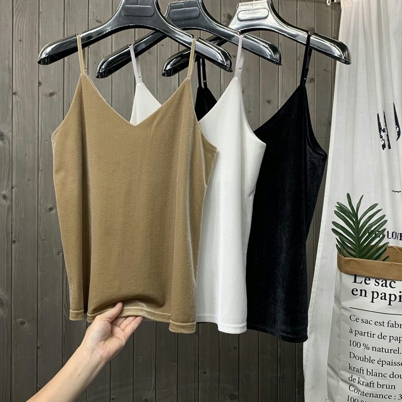 Camisoles Tanks Women Solid Velour Camis Vest Women Tank Tops Female Summer Sexy Strap Basic Tops Slim Sleeveless Camisole 230426