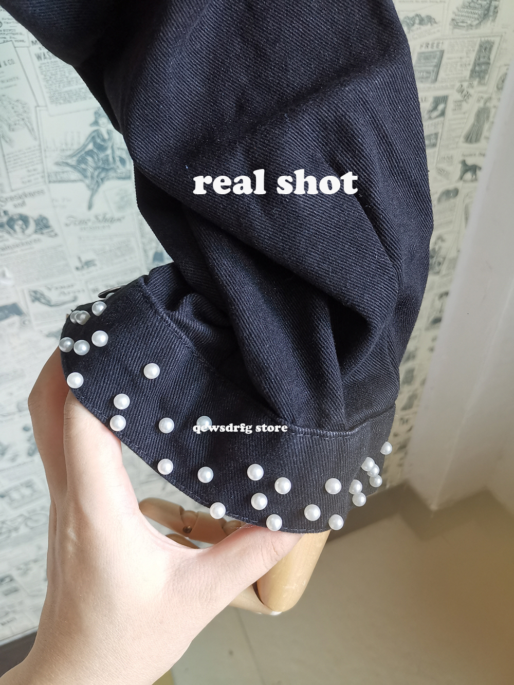 Women's Jackets Retro Heavy Industry Beaded Tassel Jean Jacket Female Spring Short Paragraph Denim Jacket Black Casual Jeans Jackets 230426