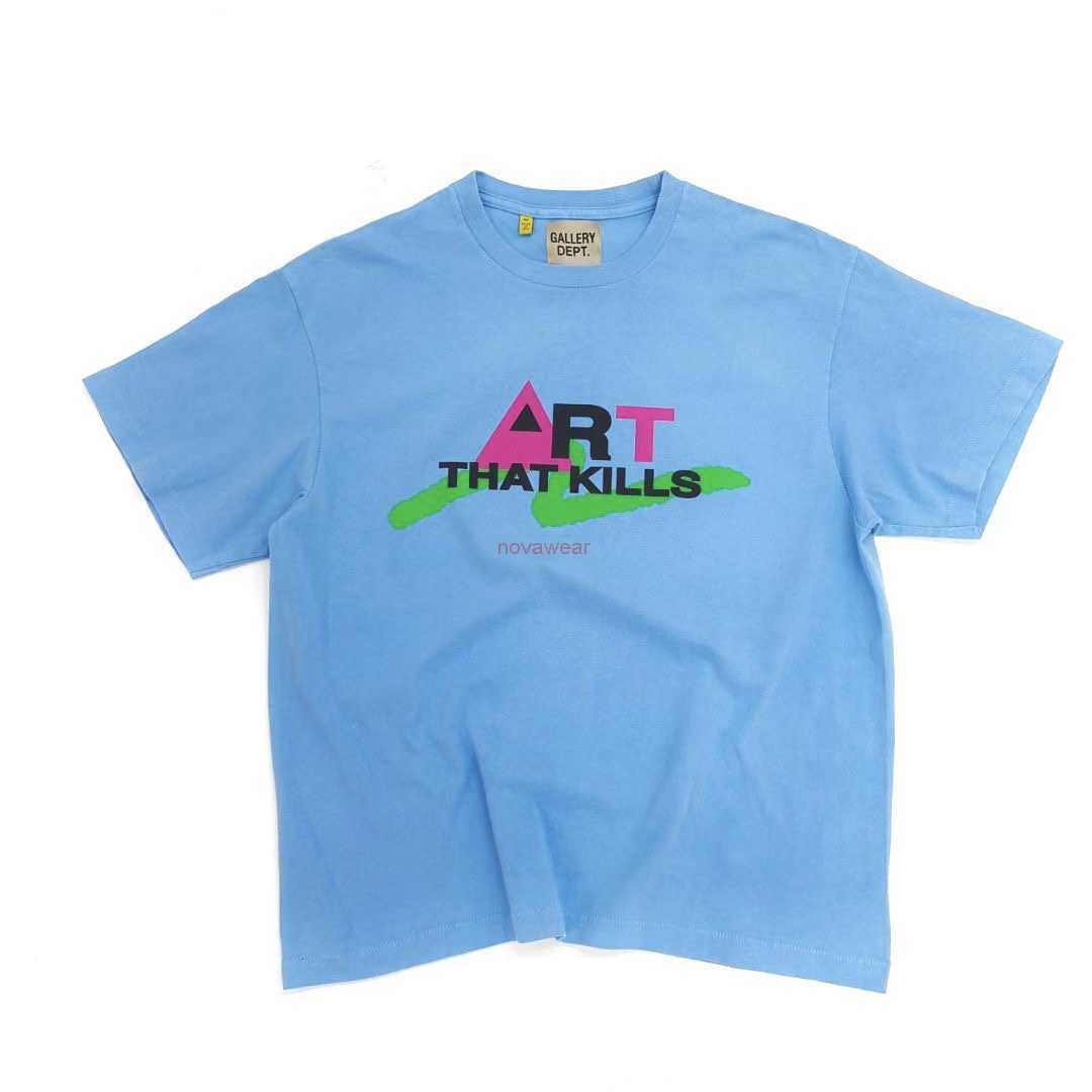 Fashion Designer Clothing Tees Rock Tshirt Galleryes Depts Art That Kills Cylindrical Crew Neck Loose Cotton Tee Trend Casual Streetwear Vintage Hip hop for sale, Blue
Fashion Designer Clothing Tees Rock Tshirt Galleryes Depts Art That Kills Cylindrical Crew Neck Loose Cotton Tee Trend Casual Streetwear Vintage Hip hop for sale, Blue