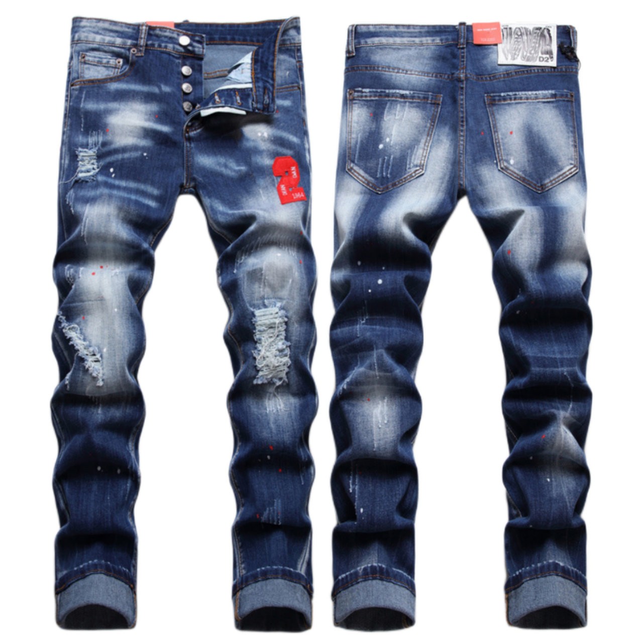 Mens Jeans Stree Dsquare Mens Luxury Designer Denim Jeans d2 Men Denim Jeans dsquare Embroidery Pants Fashion Holes Trousers Mens Clothing DSQ1337# size 30-38, 1045
Mens Jeans Stree Dsquare Mens Luxury Designer Denim Jeans d2 Men Denim Jeans dsquare Embroidery Pants Fashion Holes Trousers Mens Clothing DSQ1337# size 30-38, 1045