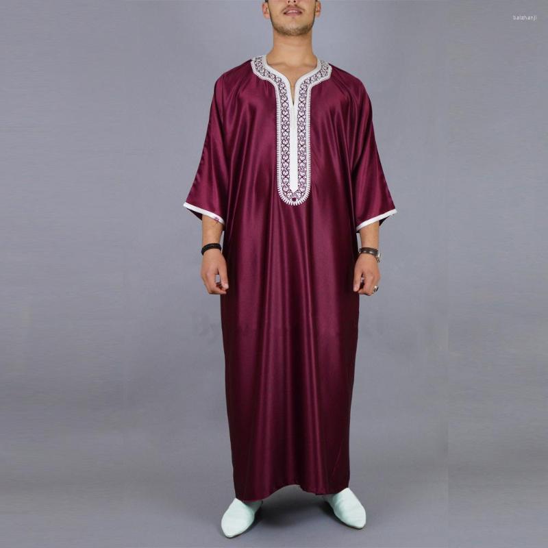 Ethnic Clothing Islamic Men Muslim Fashion Embroidered Jubba Thobes Homme Moroccan Kaftan Eid Prayer Long Robe Abaya Caftan Saudi Dress
Ethnic Clothing Islamic Men Muslim Fashion Embroidered Jubba Thobes Homme Moroccan Kaftan Eid Prayer Long Robe Abaya Caftan Saudi Dress