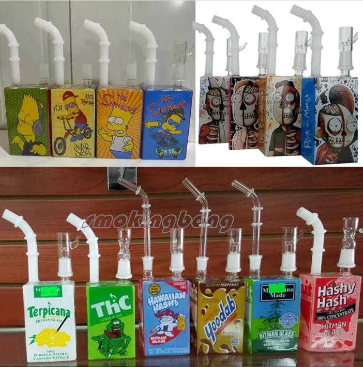Small bong Juice Box Oil Rigs Hookahs Glass water Bong Water Pipe Beaker Bong heady Dab Rigs chicha 14mm nail
Small bong Juice Box Oil Rigs Hookahs Glass water Bong Water Pipe Beaker Bong heady Dab Rigs chicha 14mm nail