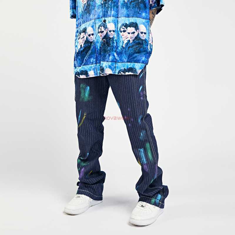Designer Clothing Fashion Pant High Street Galleryes Depts Same Speckled Ink Graffiti Micro Horn Suit Pants Mens Trendy Tag Floor Stripe Casual Pants Rock Sweatpant, Classic stripe
Designer Clothing Fashion Pant High Street Galleryes Depts Same Speckled Ink Graffiti Micro Horn Suit Pants Mens Trendy Tag Floor Stripe Casual Pants Rock Sweatpant, Classic stripe