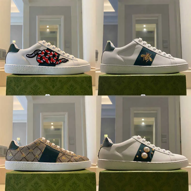 Bicycle shoes Designer Brand Shoes Classic Trainers Love Sneakers Leather Sneaker Flower Embroidered Python Tiger Cock 100% Ace Men Women Ne, 18
Bicycle shoes Designer Brand Shoes Classic Trainers Love Sneakers Leather Sneaker Flower Embroidered Python Tiger Cock 100% Ace Men Women Ne, 18