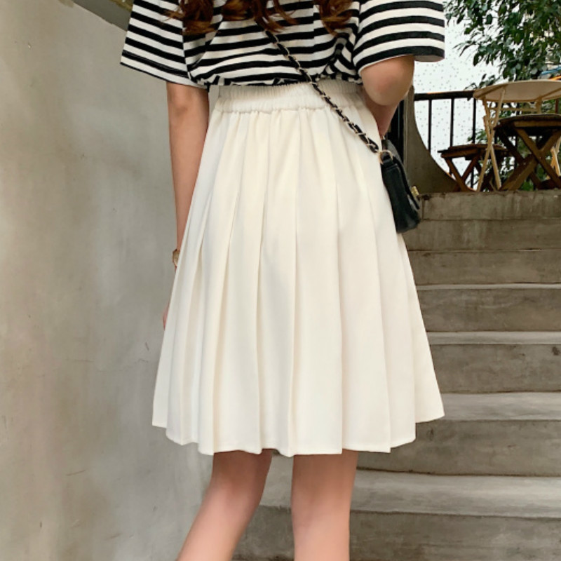 Skirts Skirts Pleated Women High Waist Summer Knee-length Preppy Style Harajuku Y2k Street School Cosplay Casual Female Faldas 230425