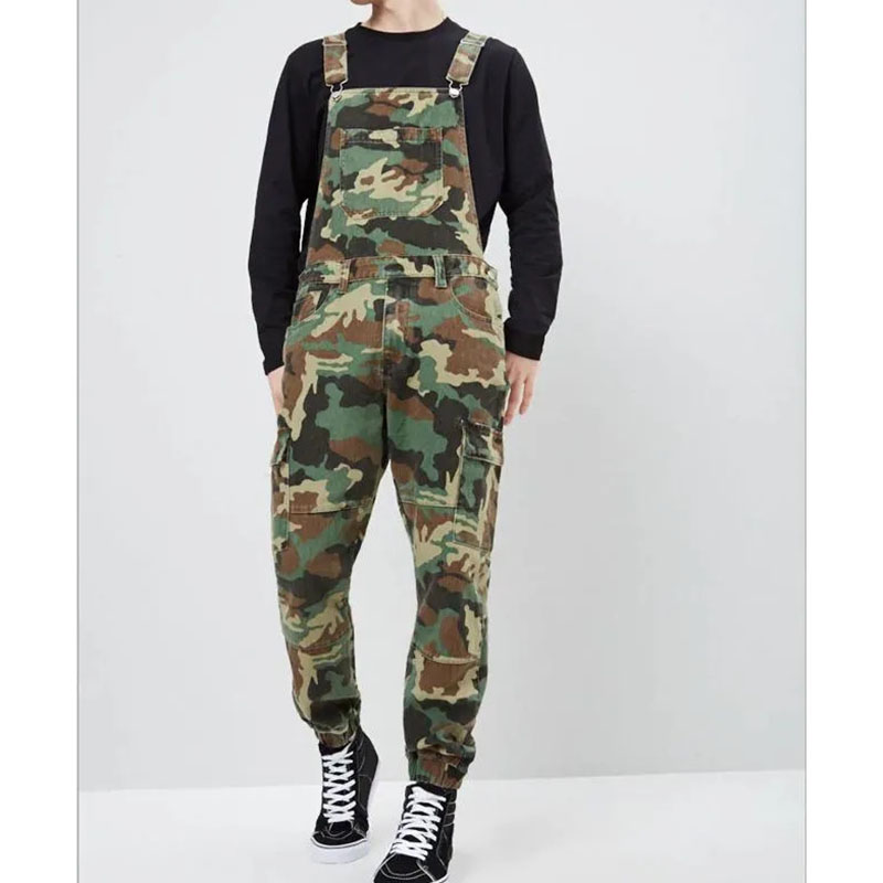 Men's Jeans Men Ripped Denim Jumpsuit Overalls Jean Casual Suspenders Pants Fashion Hip Hop Bib Pant Streetwear