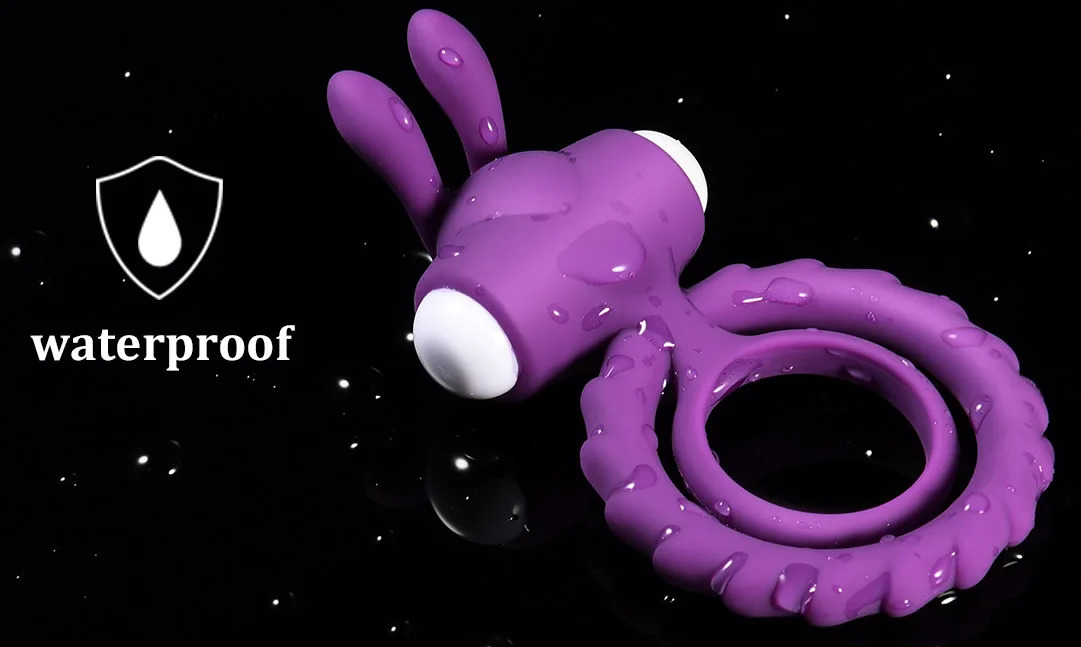 Cockrings Unisex Double Vib Powerful Soft Silicone Dual Vibrating Cock Ring Penis Rings for Couples Enhancing Harder Erection 231124