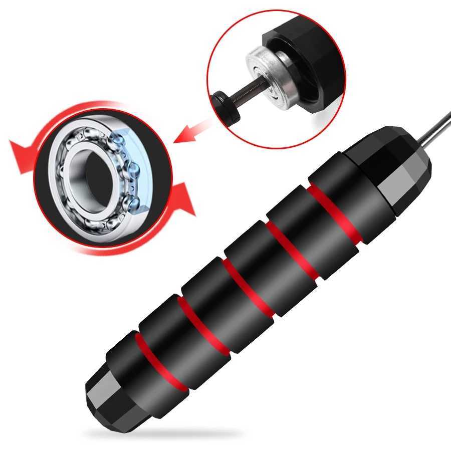 Jump Ropes Fitness Skipping Rope Tangle-Free Jumping Rope Cable and 6 Memory Foam Handles for Workout Equipments Aerobic Exercise Fitness Z260202