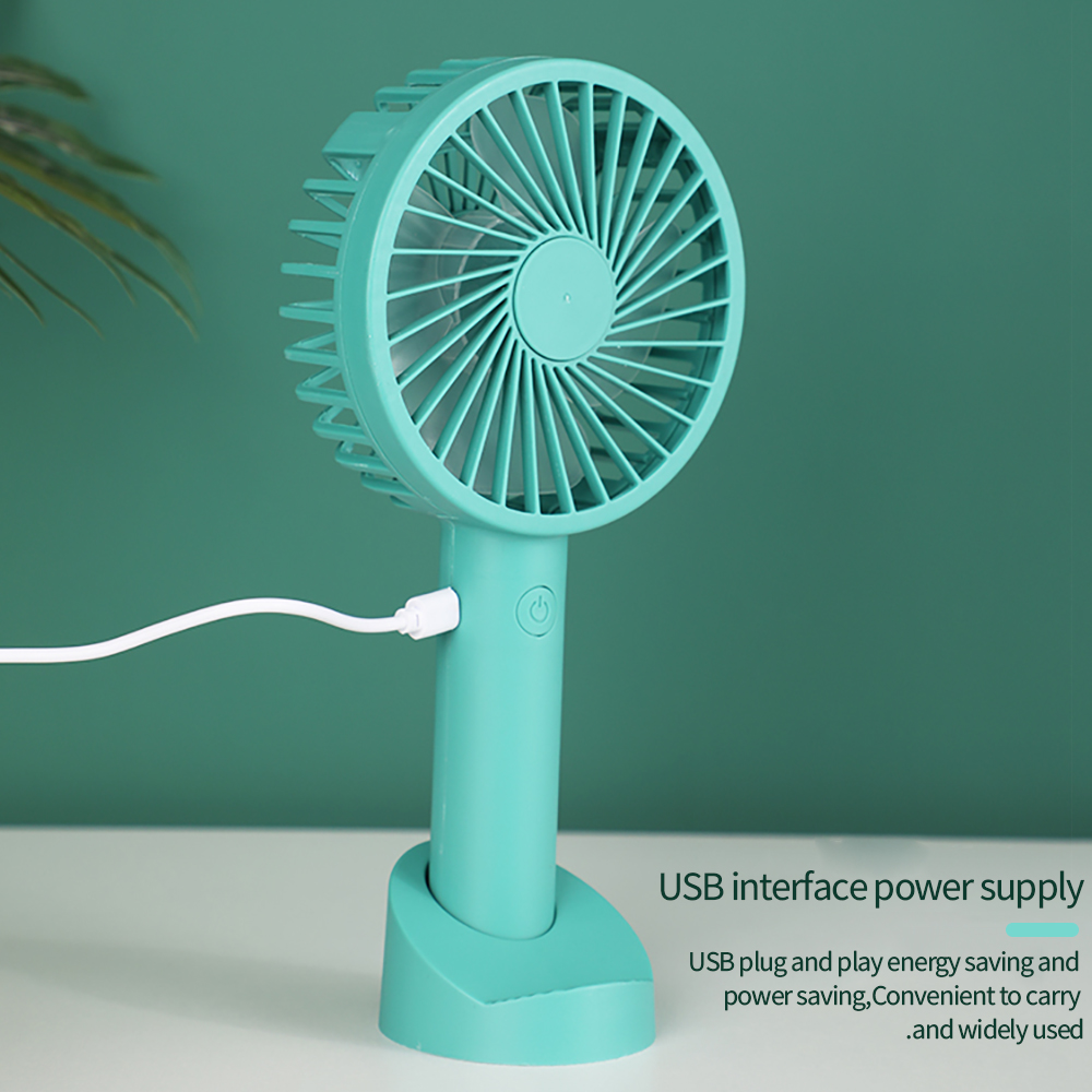Mini Fan Portable for Fan Handheld USB Rechargeable Fan Appliances Desktop Air Cooler Outdoor Travel Hand Fan Solid Color Fan