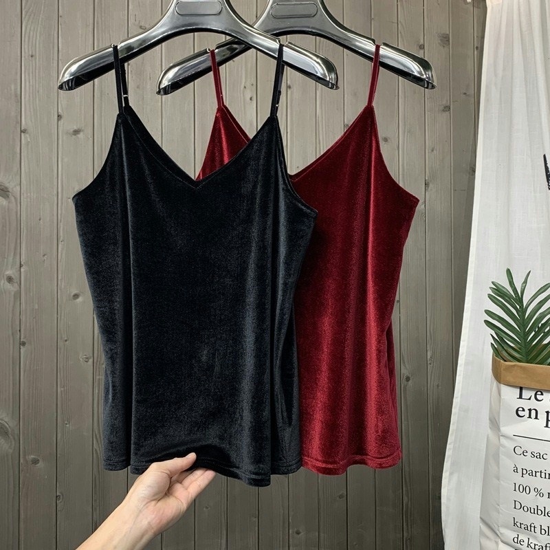Camisoles Tanks Women Solid Velour Camis Vest Women Tank Tops Female Summer Sexy Strap Basic Tops Slim Sleeveless Camisole 230426