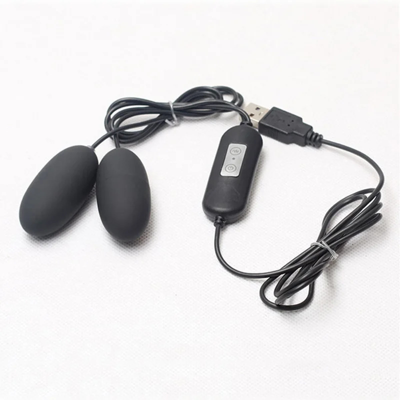 EggsBullets USB Powered Double Egg Clitoris Anal Vagina Vibrator Vaginal Balls Erotic Goods Sexy Products Sex Toys for Woman Adults Two Shop 231124