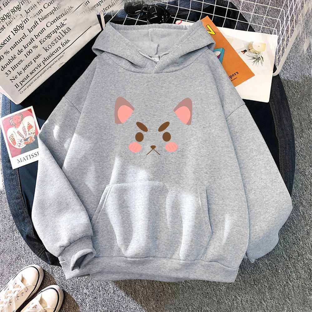 Women's Hoodies Sweatshirts Kawaii Bee and Puppycat Hoodie Women Anime Cartoon Funny Print Sweatshirts Unisex Harajuku Pullovers Korean Plus Size