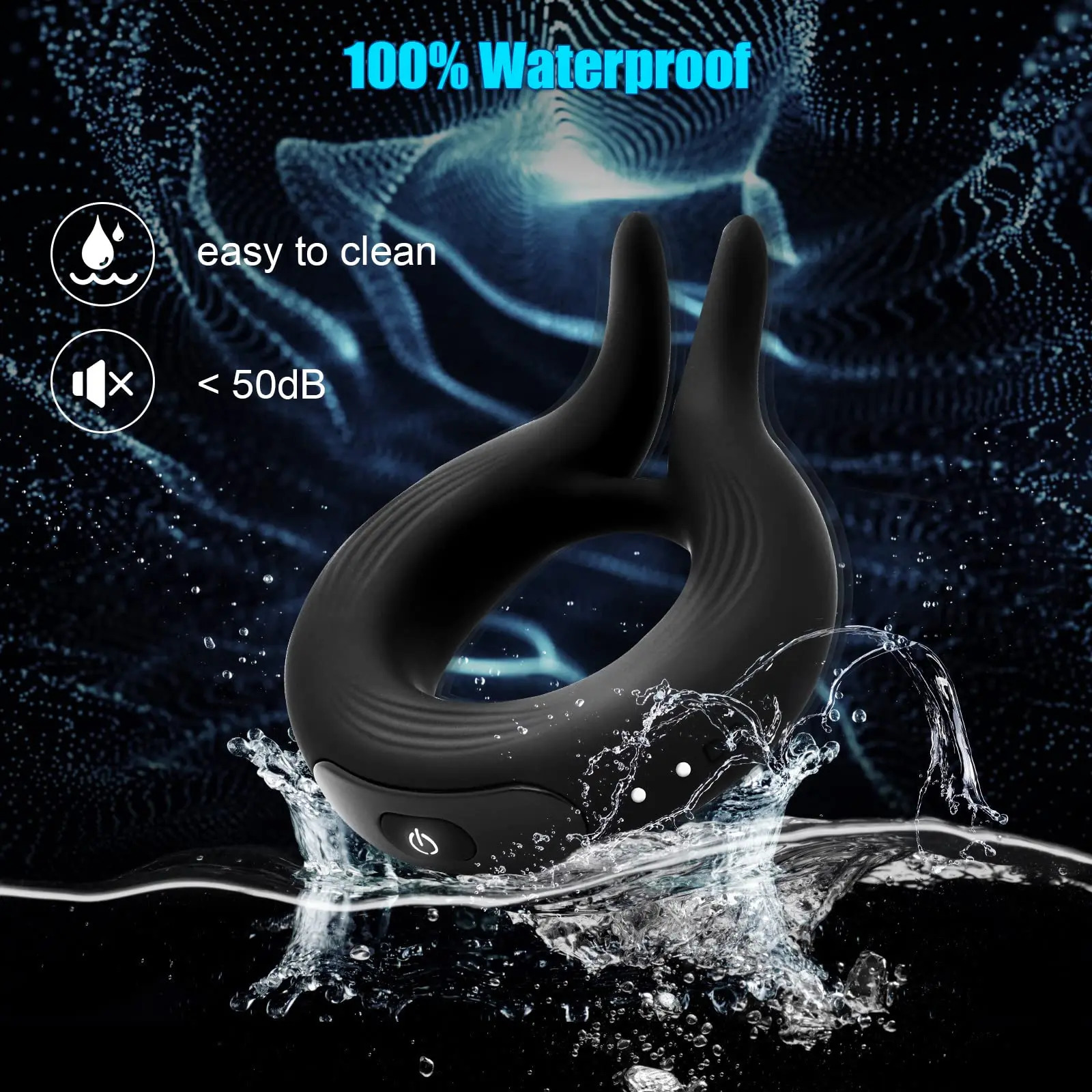 Cockrings Cock Penis Ring Vibrator Male Masturbator Men Delay Ejaculation Erection Cockring 10 Vibrations Adults Sex Toys for Couples 18 231124
