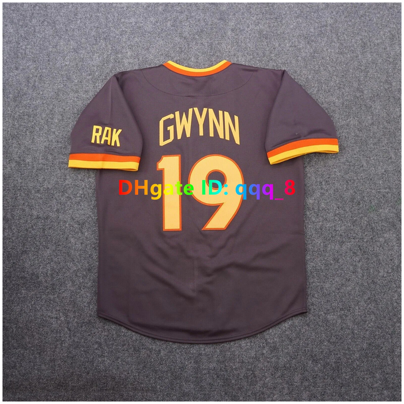 Tony Gwynn Ken Caminiti 1998 World Series Padres Baseball Jersey Trevor Hoffman Ozzie Smith Steve Garvey Gary Sheffield Jackson Merrill Blue Grey Whit