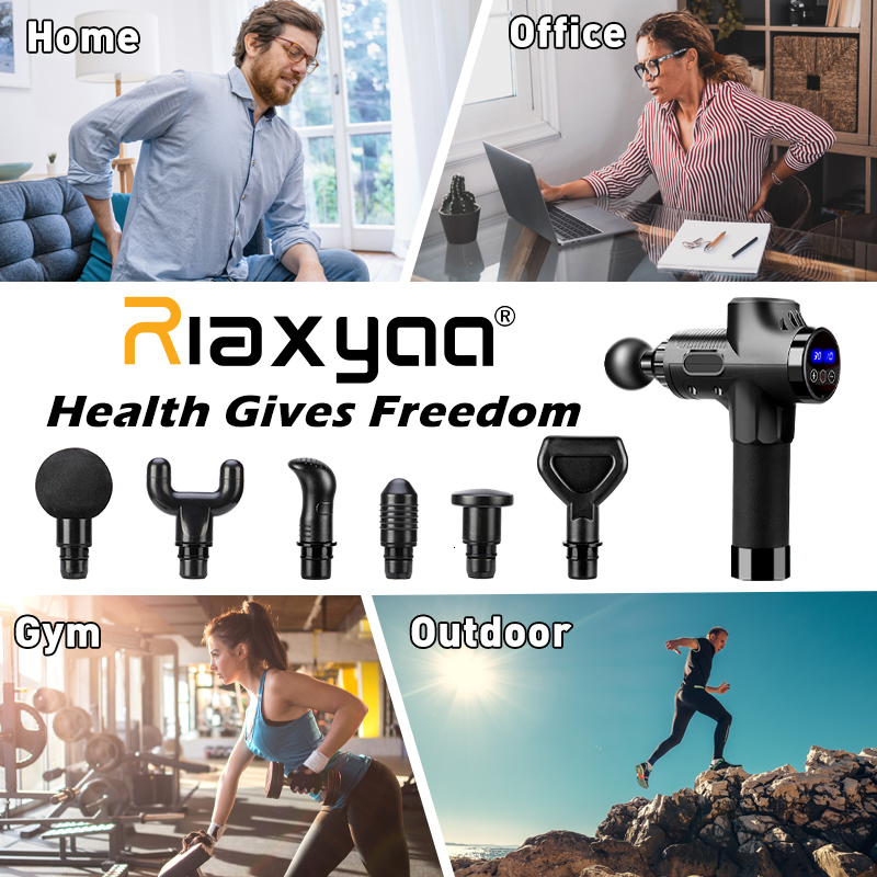 Full Body Massager High frequency Massage Gun Muscle Relax Relaxation Electric with Portable Bag for fitness 230425