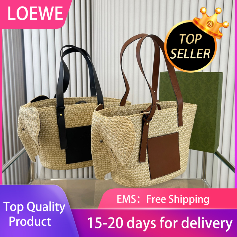 the tote bag raffia grass elephant tote bag loewe backpack bag mirror quality Handbags loewe bag Woman Shoulder Bags Classic style flap excellent quality LW_026