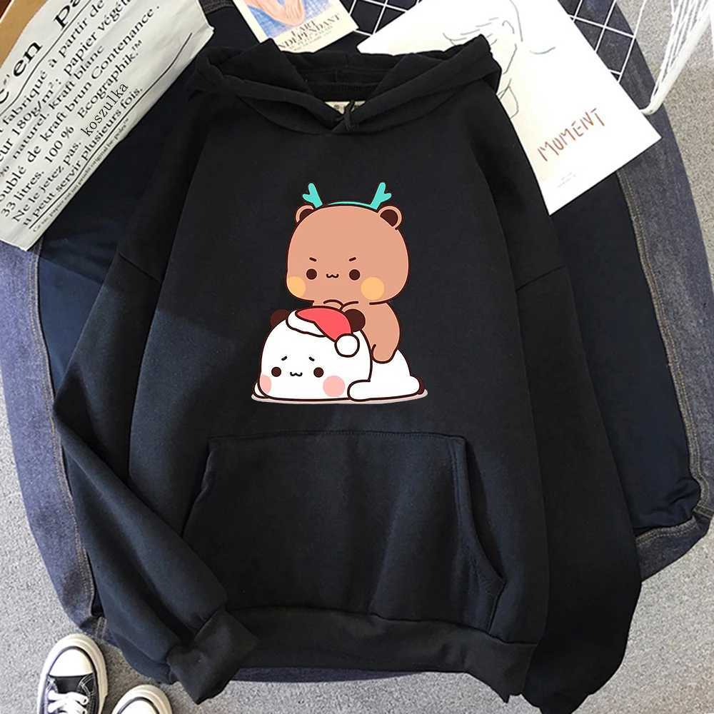 Women's Hoodies Sweatshirts Kawaii Bubu Dudu Hoodie Women Aesthetic Graphic Christmas Funny Hoodies Unisex Hoodies Harajuku Cartoon Plus Size Pul