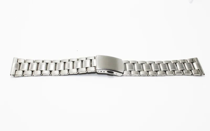 Watch Bands Band Replacement 12mm 14mm 16mm 18mm 20mm 22mm 24mm Stainless Steel Strap Lock Buckle Adjustable Wrist Bracelet 231124