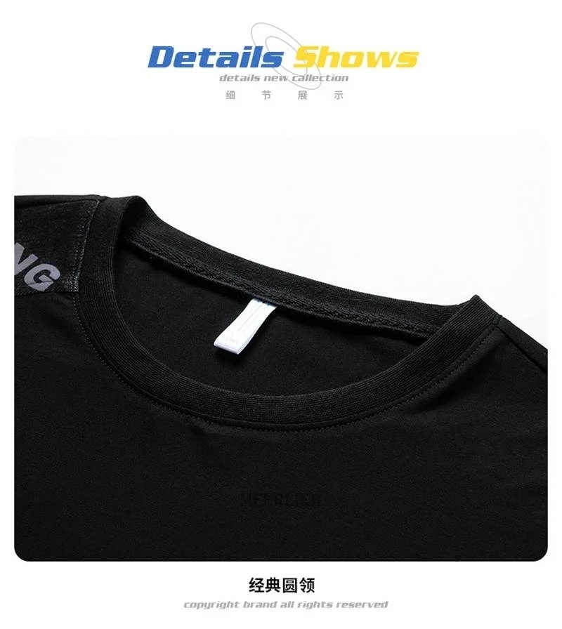 Men's T-Shirts summer men chic tshirt short sleeve cotton plus size 8XL mferlier patchwork high street letter tees tops fat loose tshirt 230426