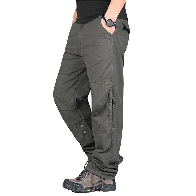 Men's Pants Spring Autumn Cargo Pants Men Streetwear Casual Military Trousers Men Army Warm Straight Men Chinos Pants Pantalon Militaire 230426