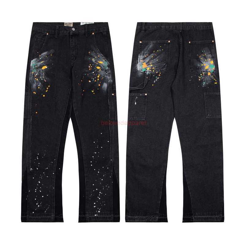 Fashion Designer Clothing Galleryes Depts Distressed Ripped Rock Jeans Motocycle Biker Pant painted Graffiti Speckled Ink Straight Horn Loose Hip Hop Trousers, Black
Fashion Designer Clothing Galleryes Depts Distressed Ripped Rock Jeans Motocycle Biker Pant painted Graffiti Speckled Ink Straight Horn Loose Hip Hop Trousers, Black