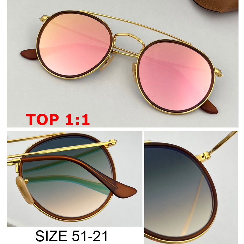 Top quality double bridge round metal sunglass for men brand Designer flash mirrored Sunglasses Outdoor circle Shades Fashion Classic Ladies gradient gafas 51mm
Top quality double bridge round metal sunglass for men brand Designer flash mirrored Sunglasses Outdoor circle Shades Fashion Classic Ladies gradient gafas 51mm