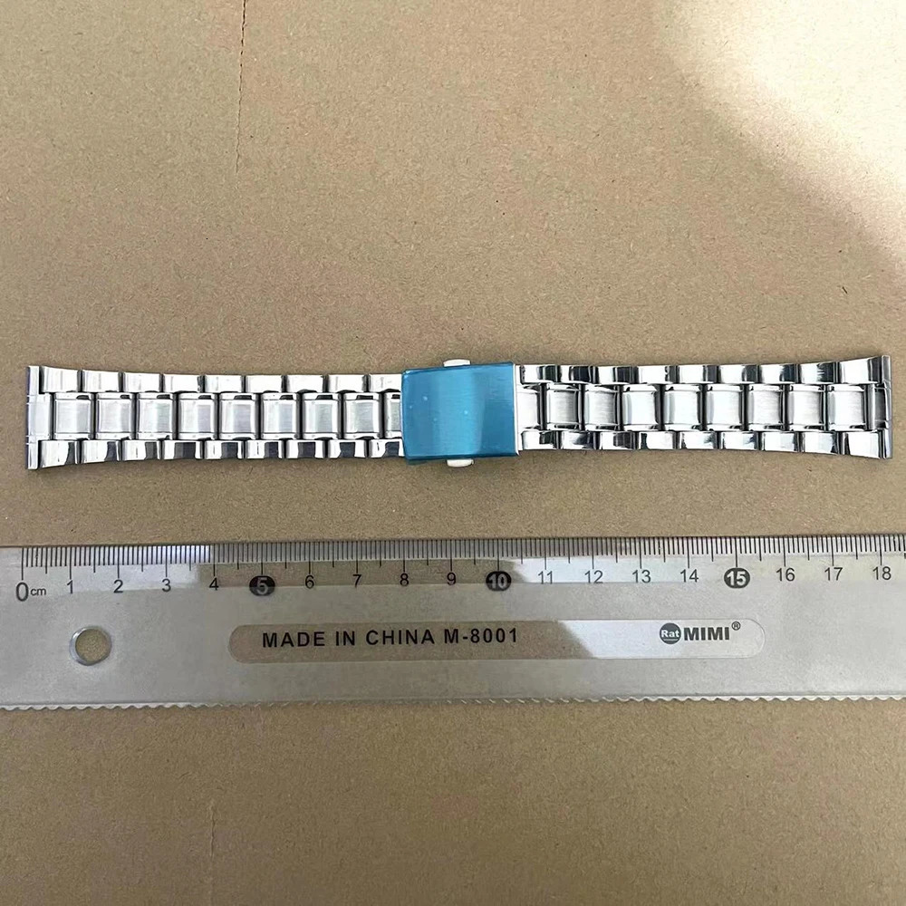 Watch Bands Band Replacement 12mm 14mm 16mm 18mm 20mm 22mm 24mm Stainless Steel Strap Lock Buckle Adjustable Wrist Bracelet 231124