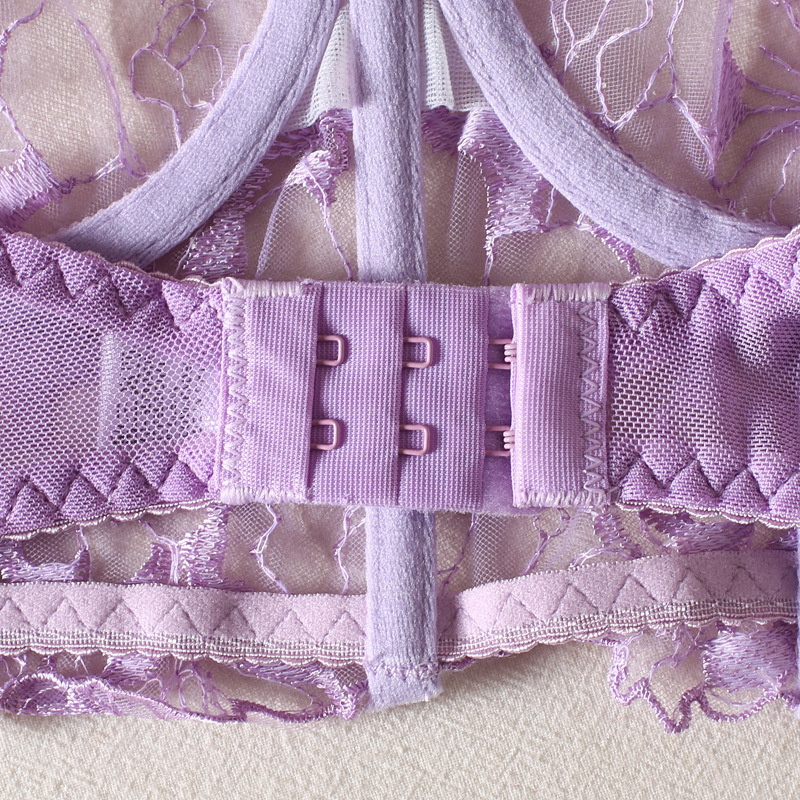 Bras Sets Yimunancy 2-Piece Floral Embrodiery Transparent Lingerie Set Women 2 Colors Camisole Brief Erotic Set Sexy Underwear Set 230426