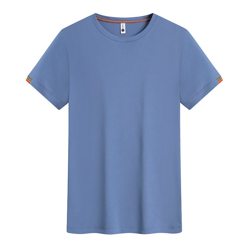 Men's T-Shirts Summer T Shirt For Men Business Casual Short Sleeve T-shirt O-neck Women Clothing Top Unisex Tee Shirt 230426
