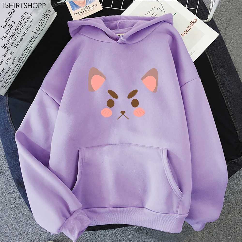 Women's Hoodies Sweatshirts Kawaii Bee and Puppycat Hoodie Women Anime Cartoon Funny Print Sweatshirts Unisex Harajuku Pullovers Korean Plus Size