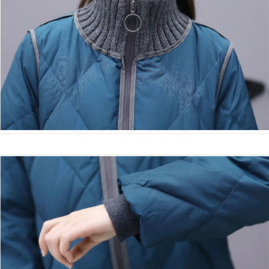 Women's Down Parkas Winter Thicken Turtleneck Coat Casual Snow Wear Warm Long Cotton Jackets Loose Big Size 4xl Overcoats 231124